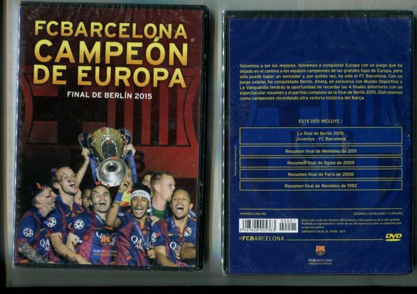 DVD: FC Barcelona Campeon de Europa: Final de Berlin 2015