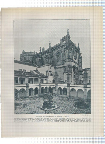 Lamina/sheet/feuille numerada 323/324: Iglesia del convento de Cristo en Thomar y Vista parcial de Cintra