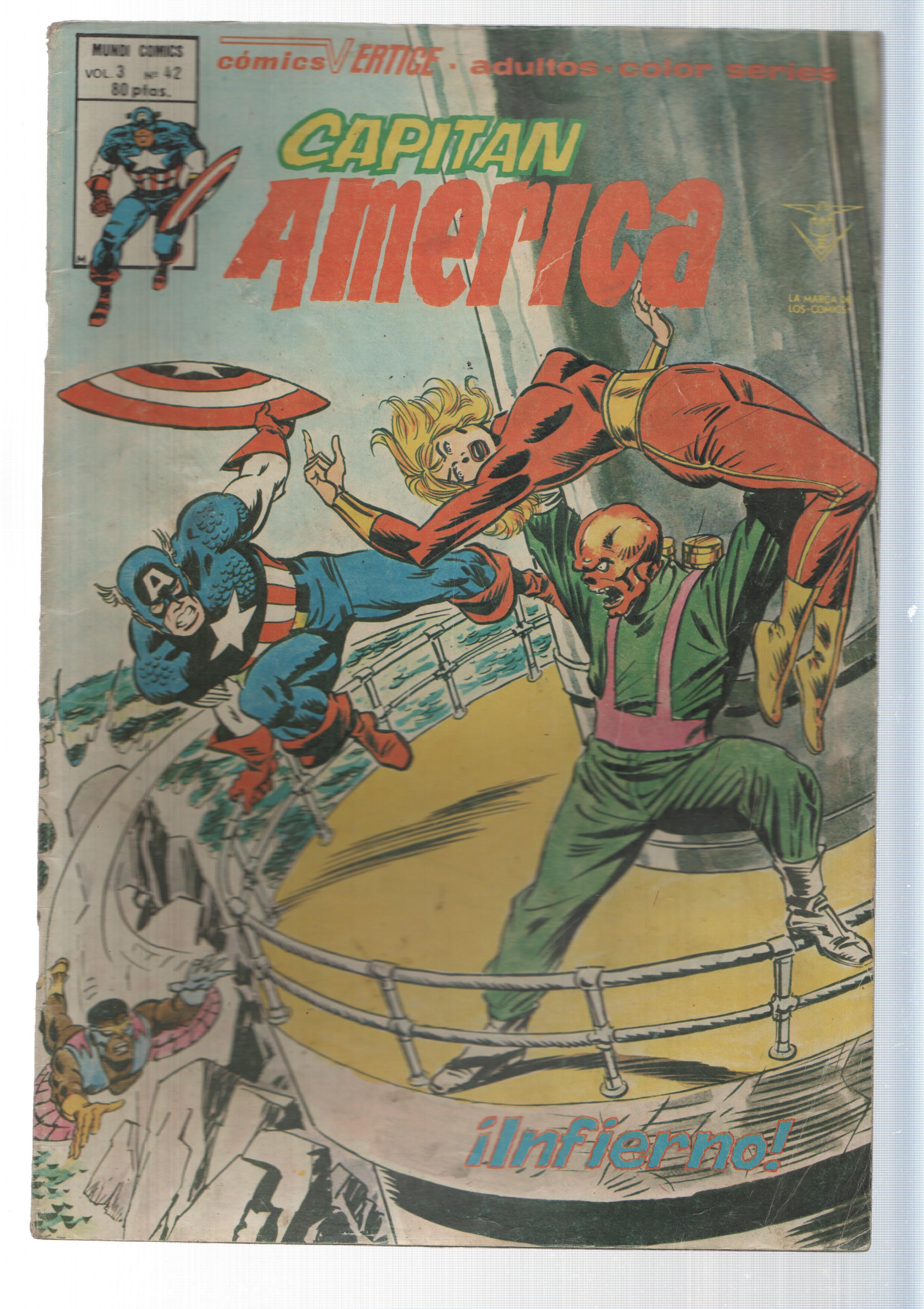 Vertice: Infierno - Capitan America vol. 3, numero 42. Mundicomics Adultos