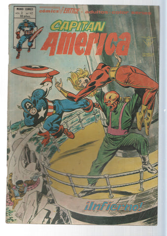 Vertice: Infierno - Capitan America vol. 3, numero 42. Mundicomics Adultos