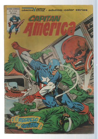 Vertice: El regreso del Capitan - Capitan America vol. 3, numero 43. Mundicomics Adultos