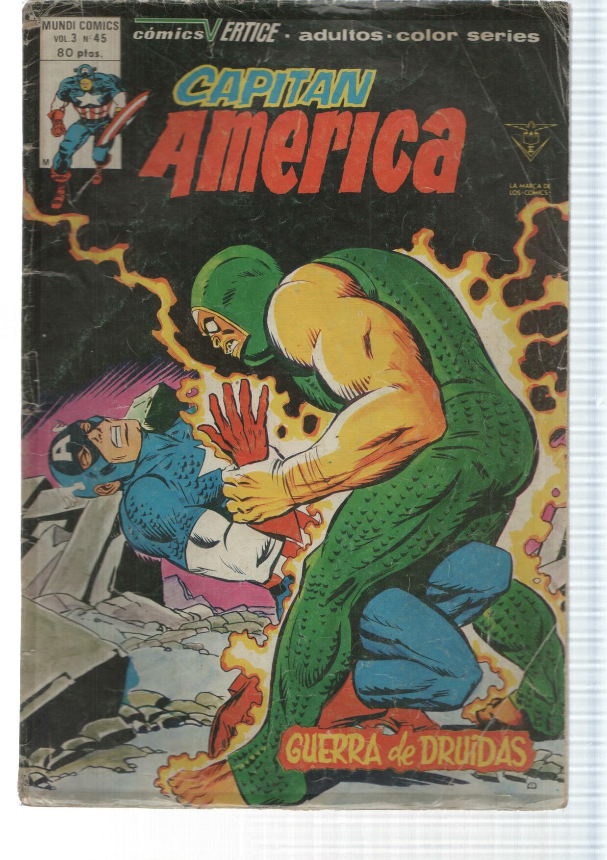 Vertice: Guerra de Druidas - Capitan America numero 45. Mundicomics