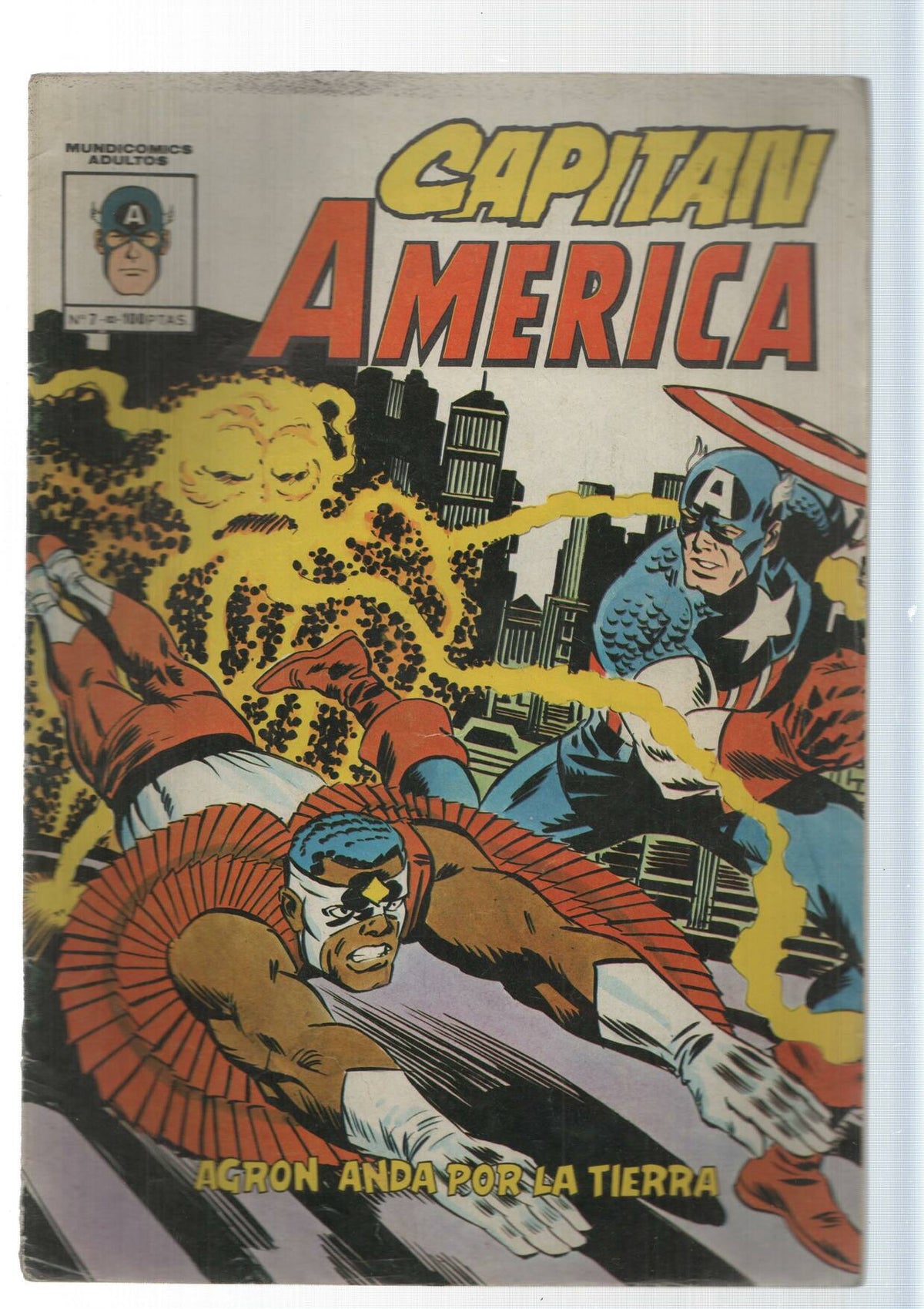 Vertice: Agron anda por la Tierra - Capitan America numero 7. Mundicomics