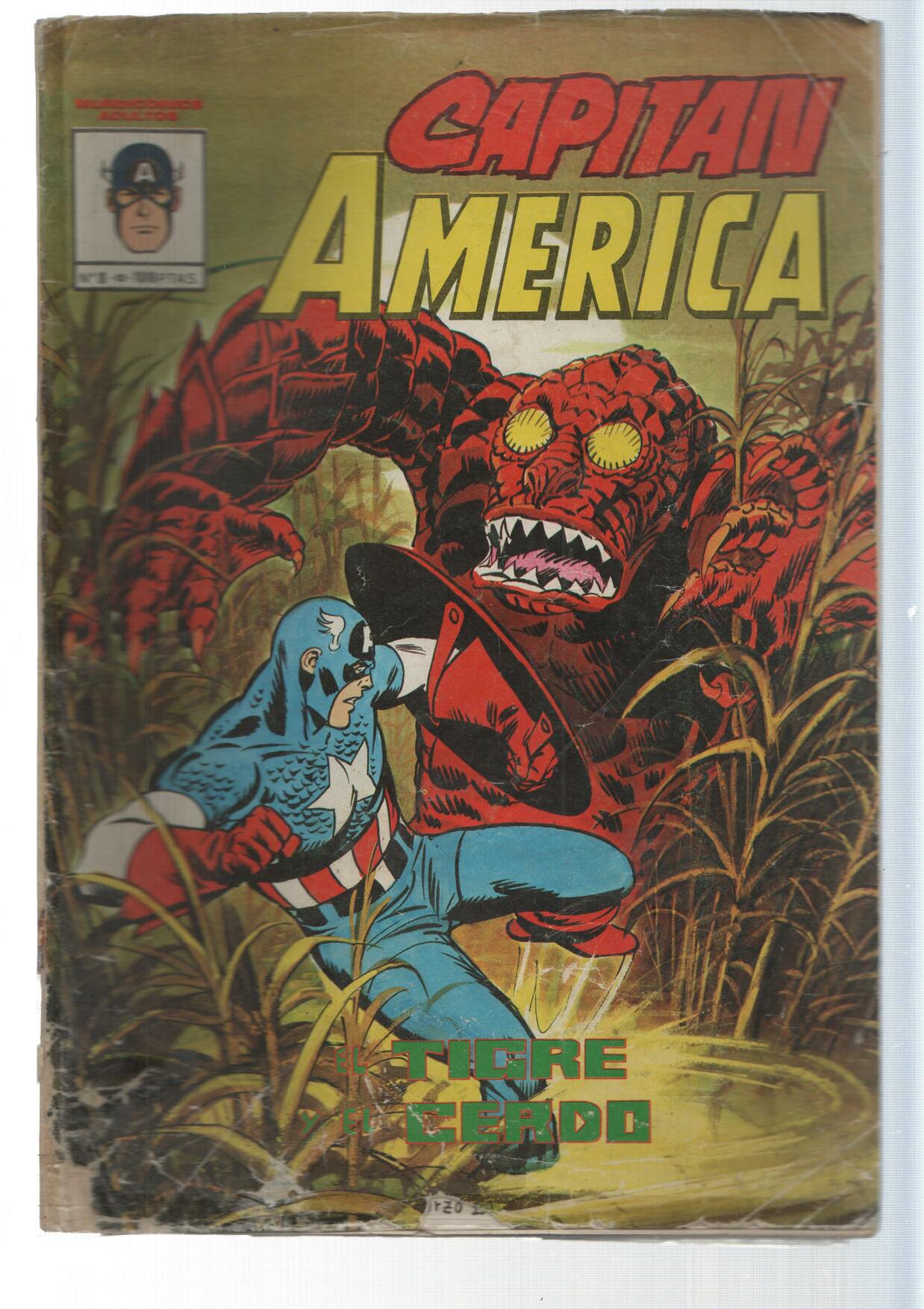 Vertice: El tigre y el cerdo - Capitan America numero 8. Mundicomics