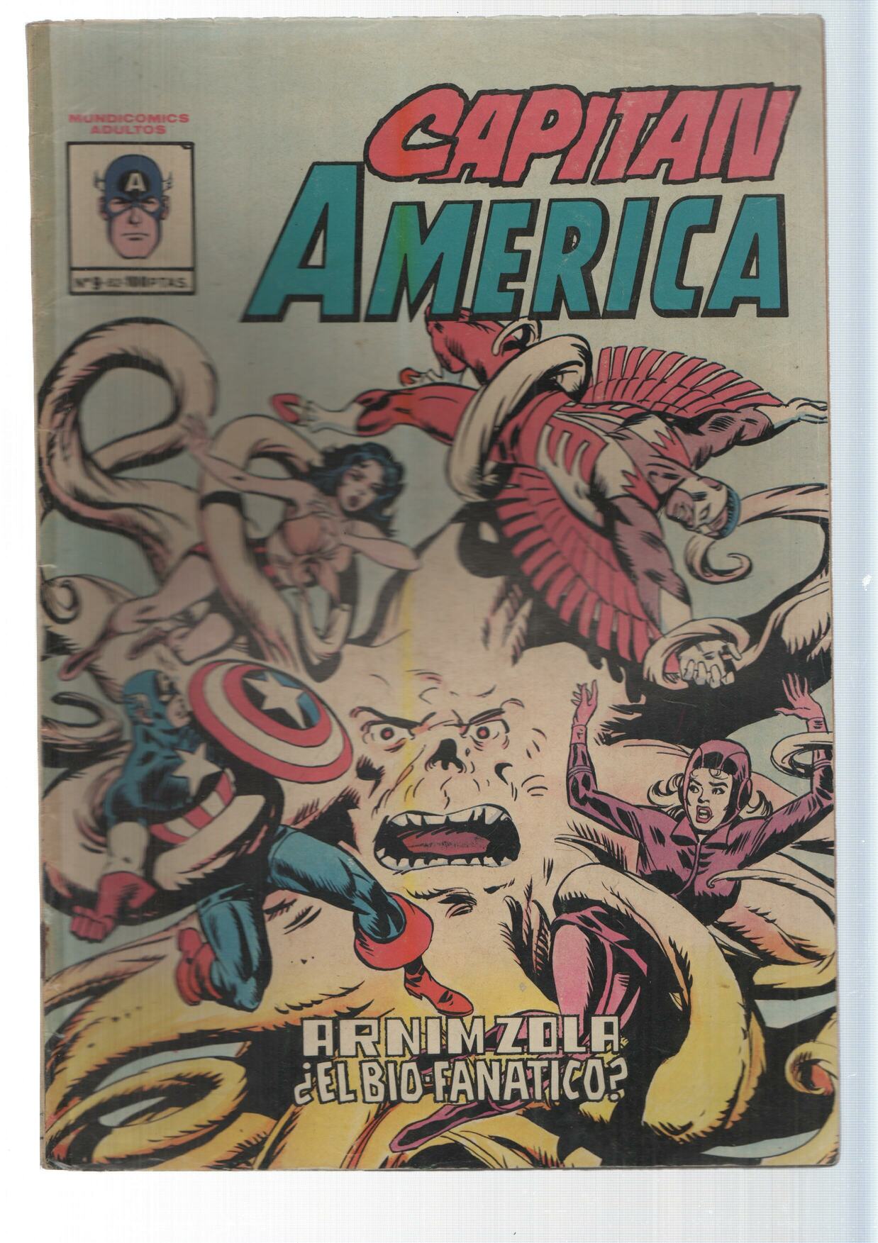 Vertice: Arnim Zola, El Bio-Fanatico, Capitan America numero 9. Mundicomics