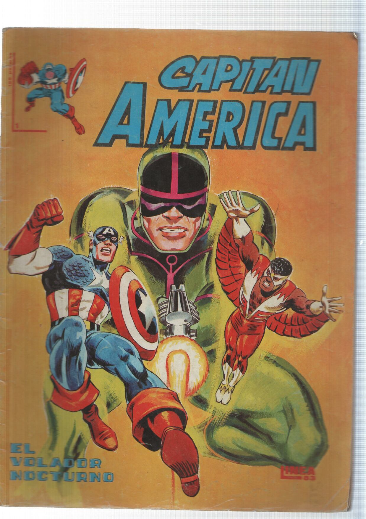 Surco: El Volador Nocturno - Capitan America numero 1. Mundicomics. Linea 83