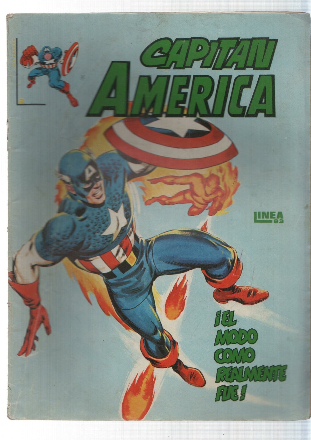 Surco: El modo como realmente fue - Capitan America numero 2. Mundicomics. Linea 83