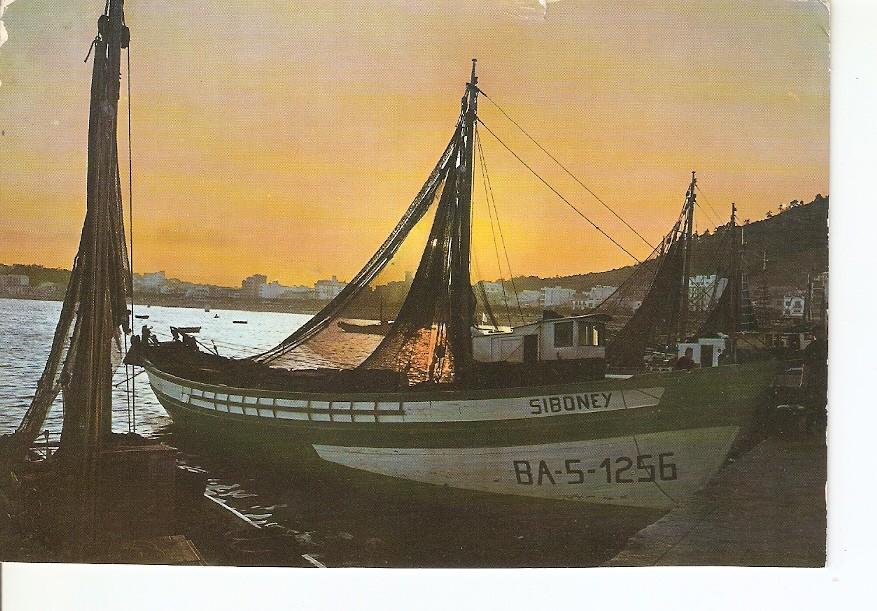 Postal 025685 : Atardecer en el puerto. Blanes (Costa Brava)