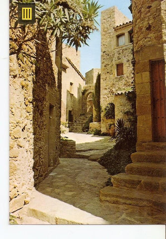 Postal 029466 : Pals (Costa Brava) calle del recinto Gotico
