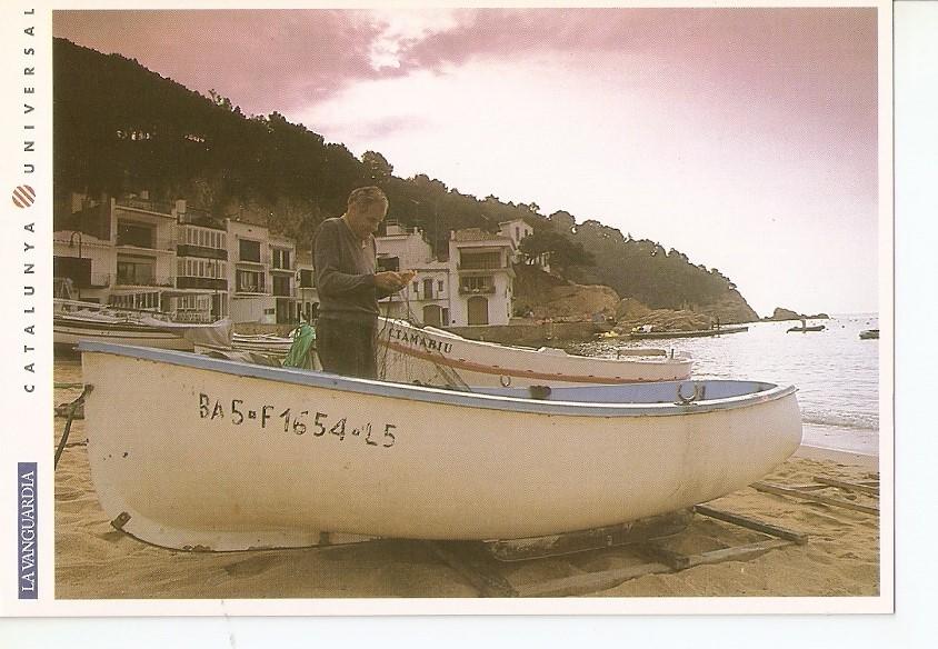 Postal 031968 : Costa Brava (Girona). Amanecer en la playa de Tamariu