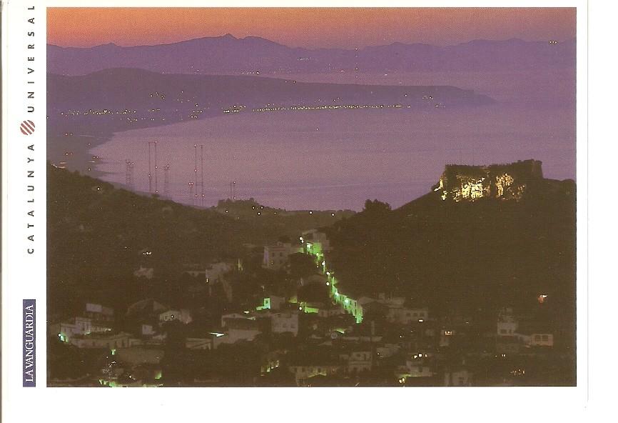 Postal 031969 : Costa Brava (Girona). Vista nocturna desde Cap de Begur