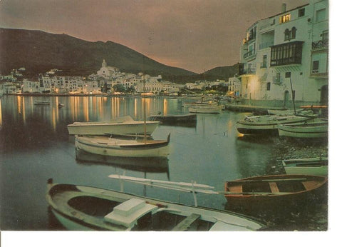 Postal 035405 : Costa Brava. Cadaques. Vista nocturna