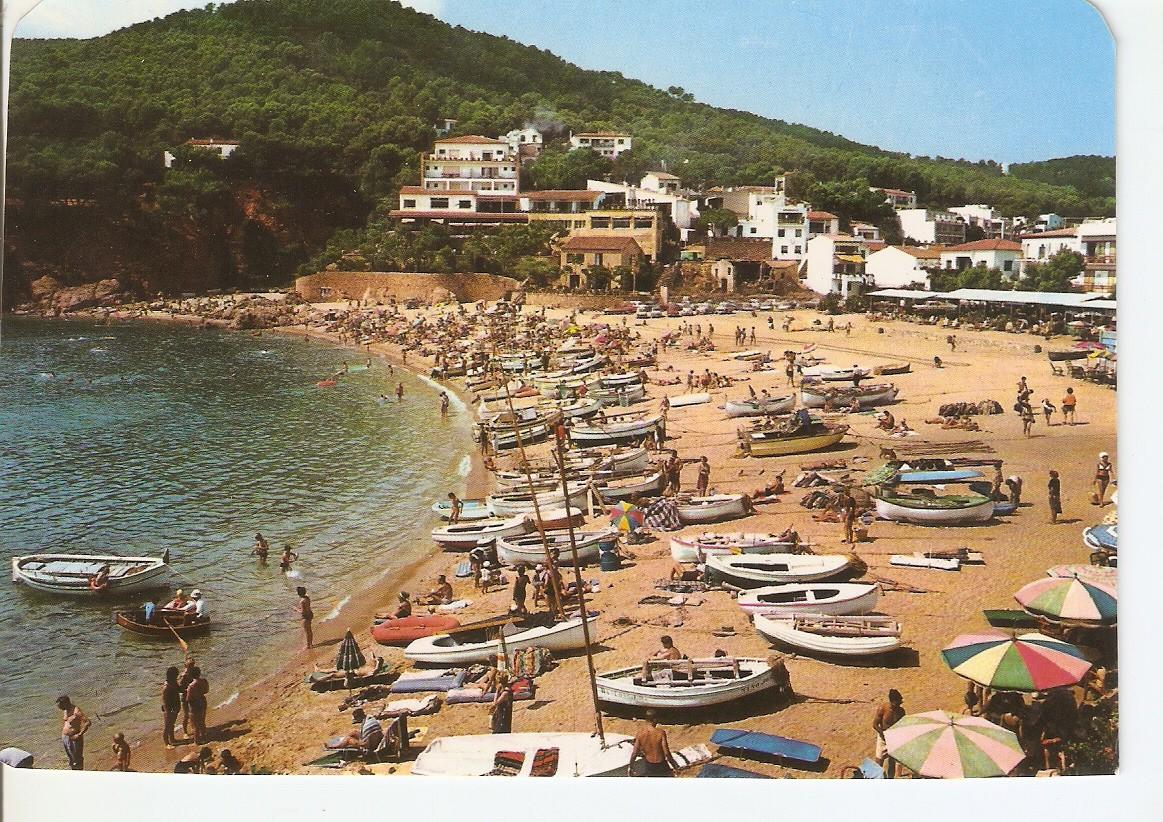 Postal 038069 : Tamariu (Costa Brava). Vista parcial y playa