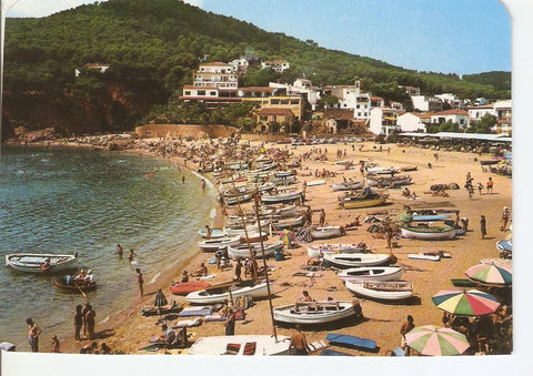 Postal 038069 : Tamariu (Costa Brava). Vista parcial y playa