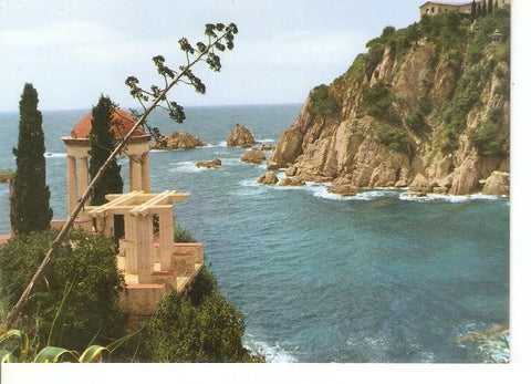 Postal 048722 : Blanes (Costa Brava). Hardin Botanico - Fundacion Carlos Faust. Vista desde el jardin