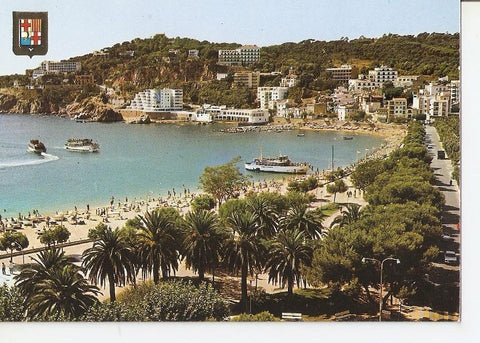 Postal 037197 : Sant Feliu de Guixols (Costa Brava). El Portalet junto al Paseo y al mar