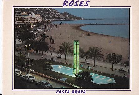 POSTAL 58119: Roses (Costa Brava) monument al pescador