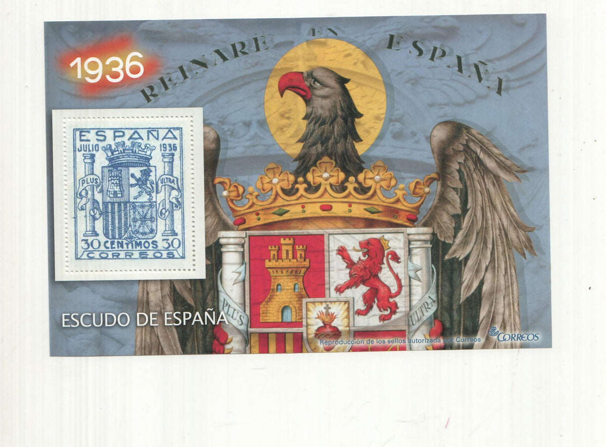 La Guerra Civil Española en sellos de correos: Juego 1 sellos 1936: Escudo de España