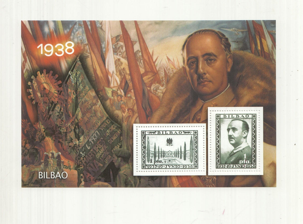 La Guerra Civil Española en sellos de correos: Juego 2 sellos 1938: Bilbao