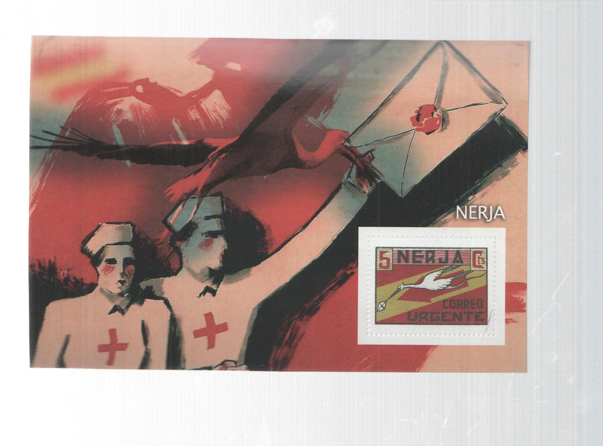 La Guerra Civil Española en sellos de correos: Juego 1 sellos: Nerja