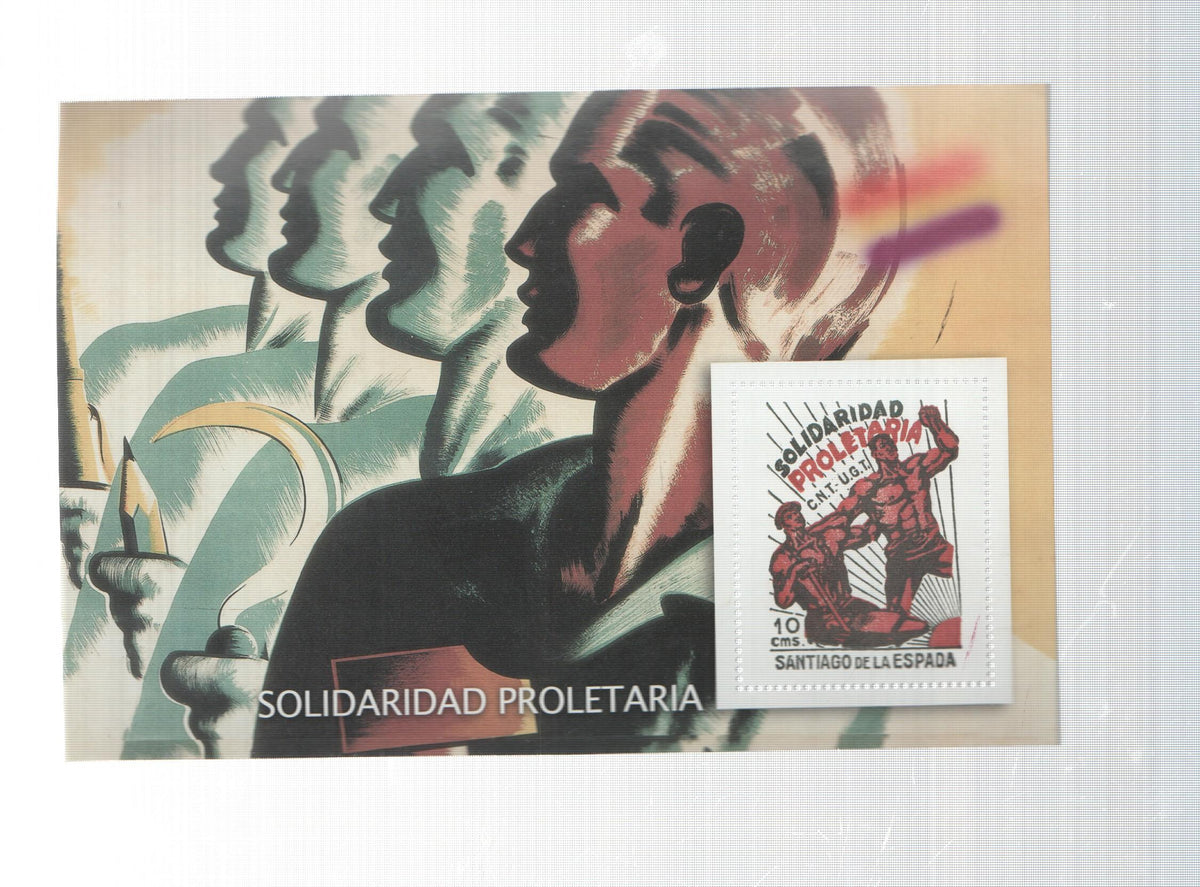 La Guerra Civil Española en sellos de correos: Juego 1 sellos: Solidaridad proletaria