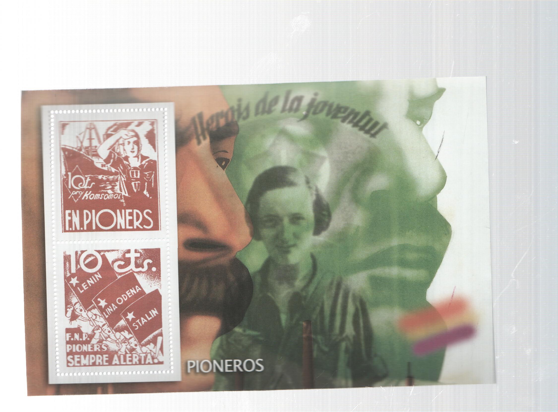 La Guerra Civil Española en sellos de correos: Juego 2 sellos: Pioneros