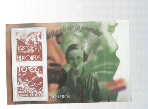 La Guerra Civil Española en sellos de correos: Juego 2 sellos: Pioneros