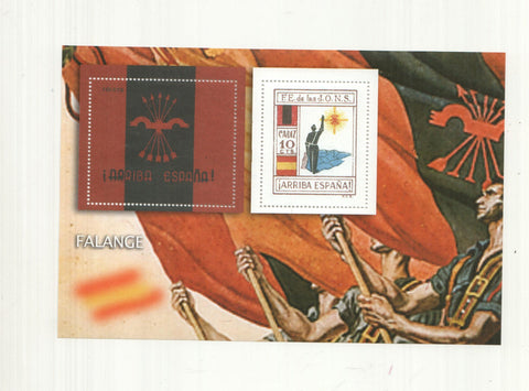La Guerra Civil Española en sellos de correos: Juego 2 sellos: Falange