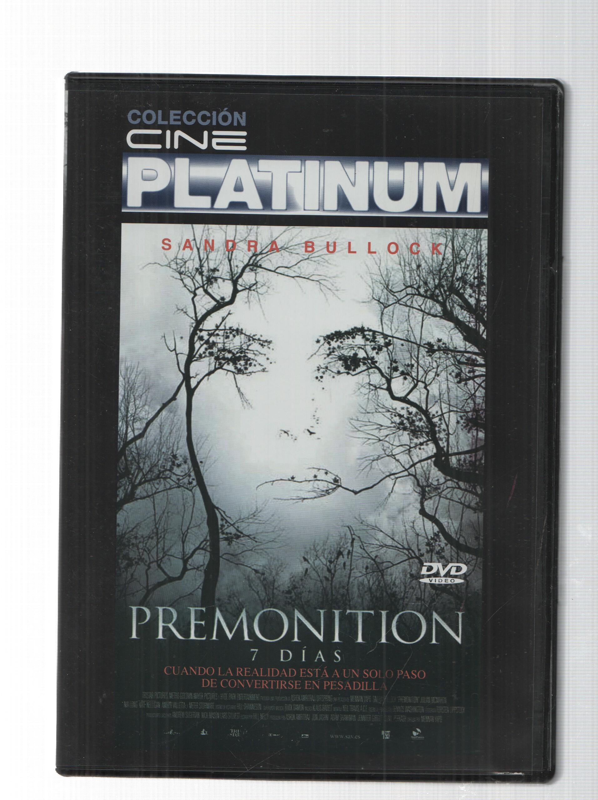 DVD: Premonition 7 Dias - Coleccion Cine Platinum. 