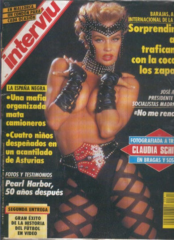 INTERVIU Numero 0814: CLAUDIA SCHIFFER, fotografiada a traicion (cello lomo lado superior)