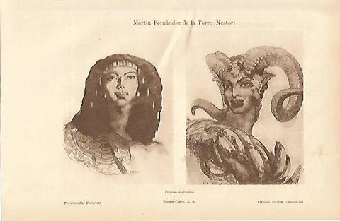LAMINA ESPASA 4898: Figuras alegoricas por Martin Fernandez de la Torre