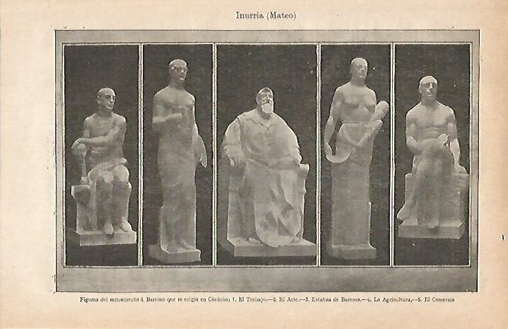 LAMINA ESPASA 20818: Figuras del monumento a Barroso