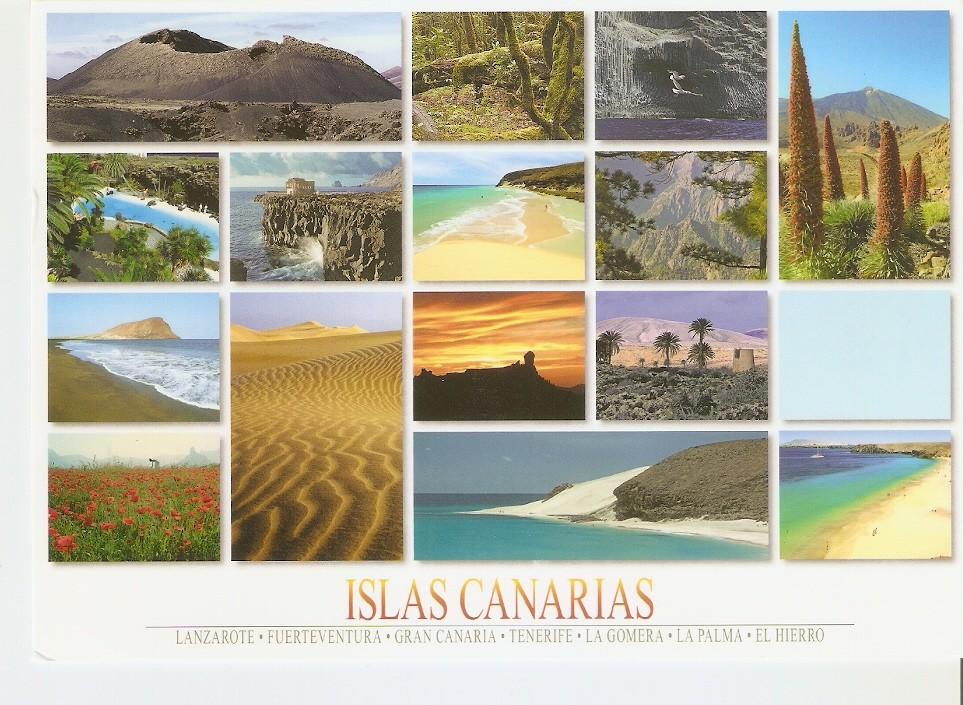 Postal 044261 : Islas Canarias. Lanzarote . Fuerteventura Gran Canaria La Gomera La Palma El Hierro