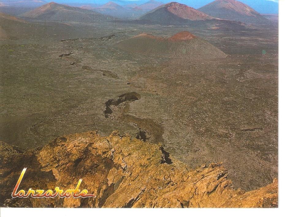 Postal 043816 : Lanzarote (Islas Canarias). Montaña del Fuego (Mar de Lava)