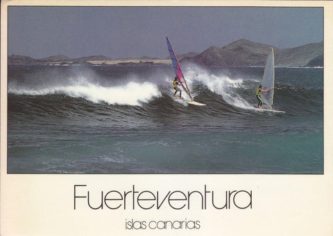 Postal 60763: Haciendo windsurf en Fuerteventura (Islas Canarias)