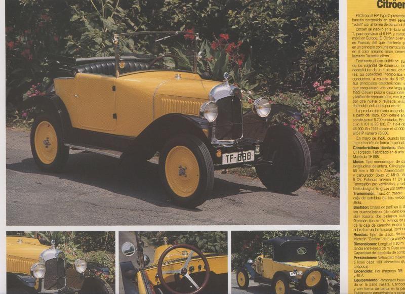Automoviles antiguos de canarias modelo 19: Citroen 5 HP
