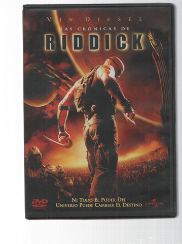 DVD: Las Cronicas de Riddick. Vin Disiel. Universal Pictures