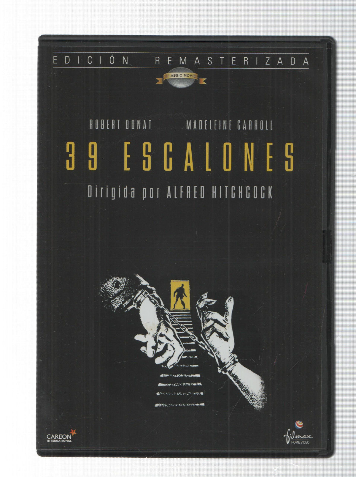 DVD: 39 escalones, edicion remasteriza. Dirigida pro Alfred Hitchcock. Filmax. Carlton International