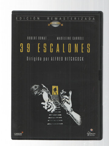 DVD: 39 escalones, edicion remasteriza. Dirigida pro Alfred Hitchcock. Filmax. Carlton International