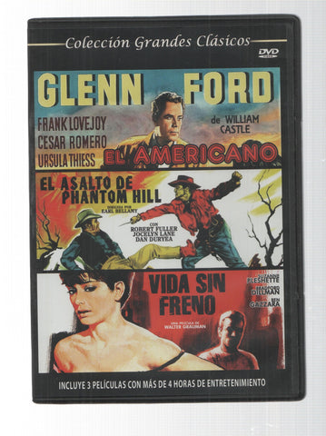 DVD: El Americano, El Asalto de Phantom Hill, Vida sin Freno - Coleccion Grandes Clasicos