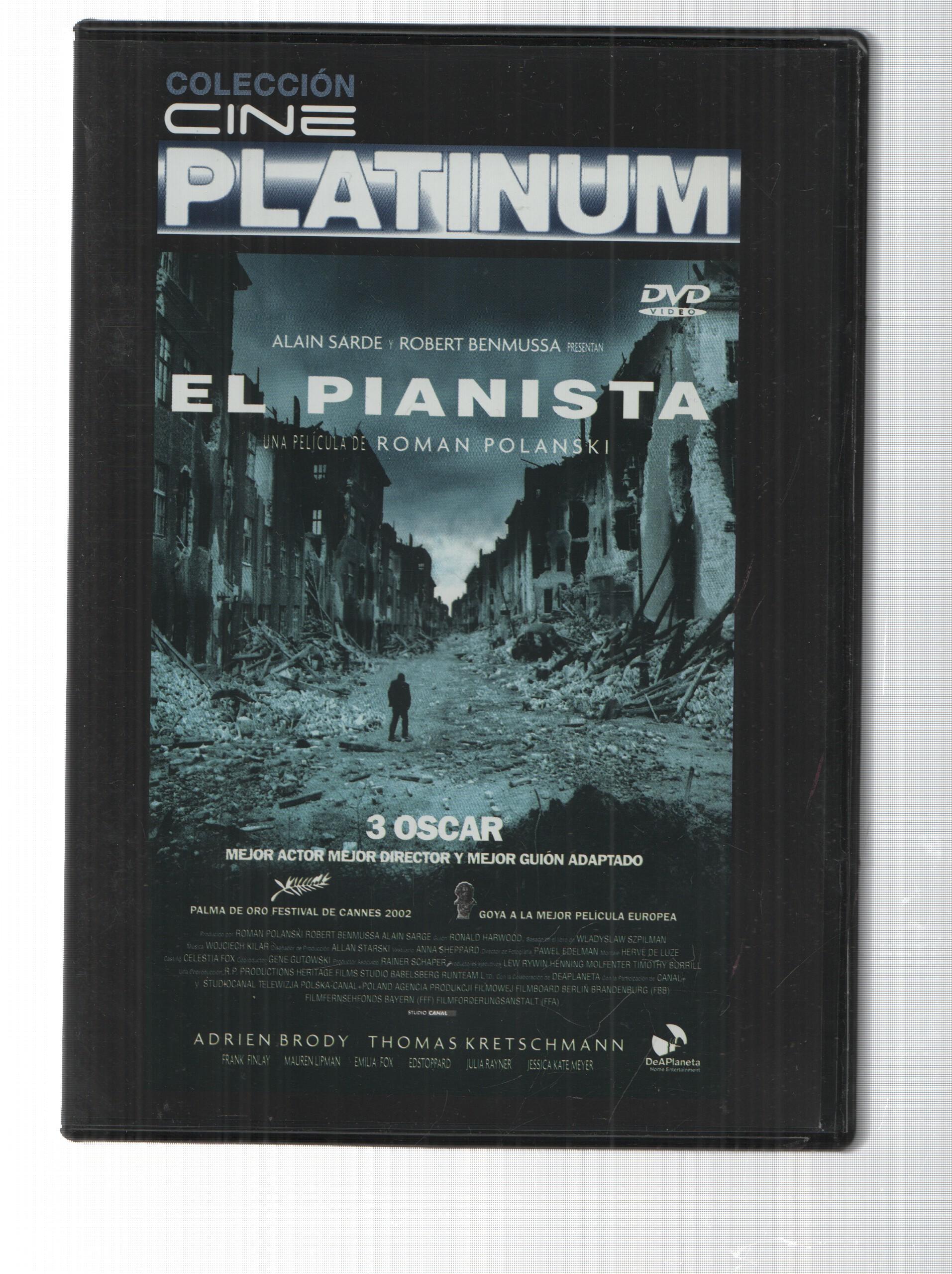 DVD: El Pianista - Coleccion Cine Platinum. Polanski. DeAPlaneta