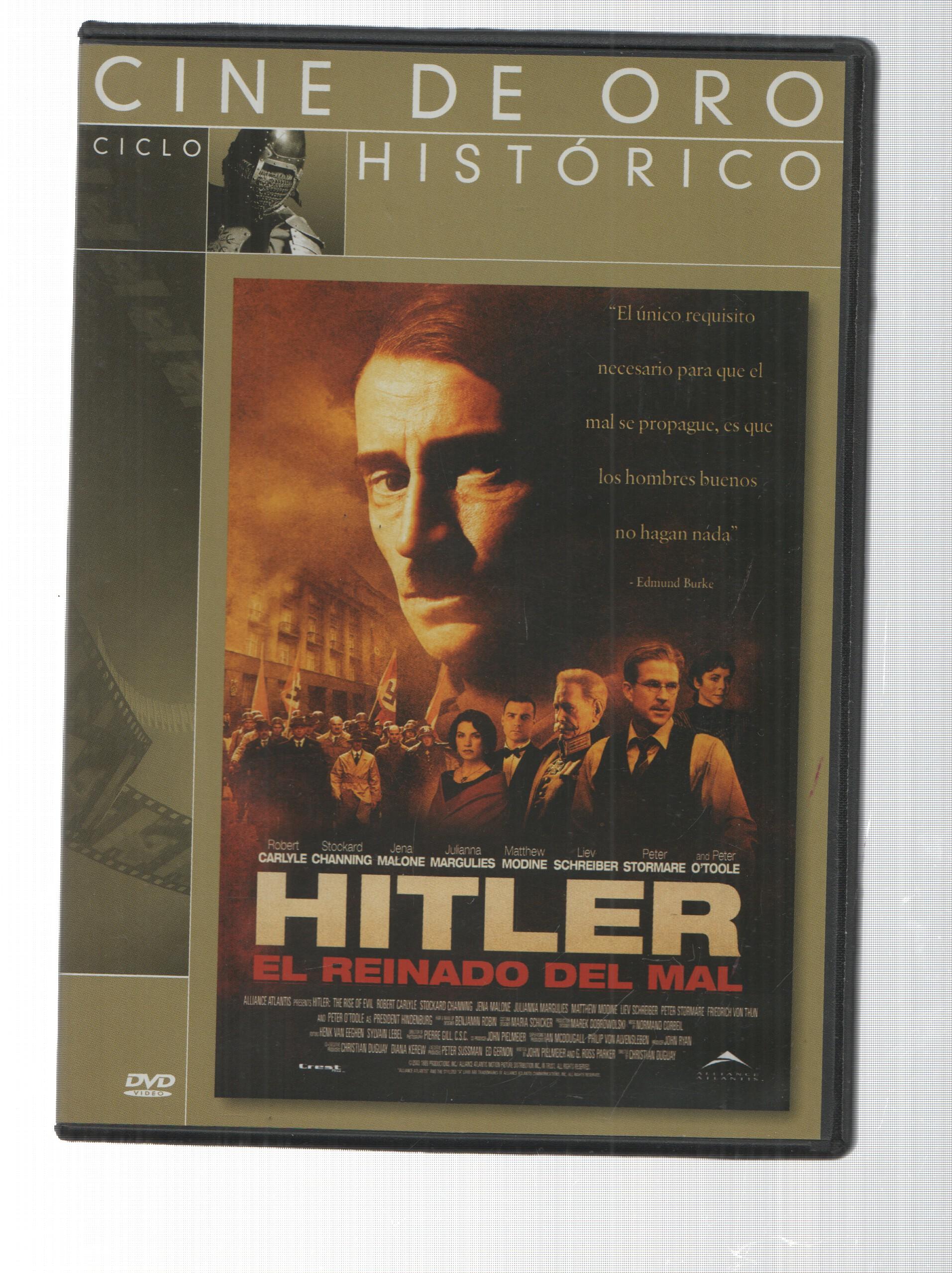DVD: Hitler. El reinado del mal. Cine de Oro Ciclo Historico. Alliance Atlantis