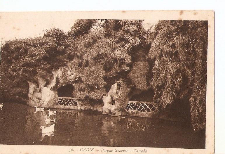 Postal 031438 : Cadiz - Parque Genoves - Cascada
