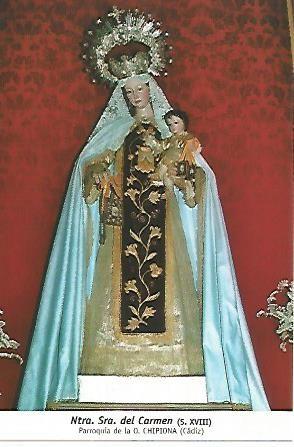 POSTAL 54455: Virgen del Carmen. Chipiona Cadiz