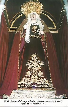 POSTAL 54657: Maria Santisima del Mayor Dolor. Cadiz
