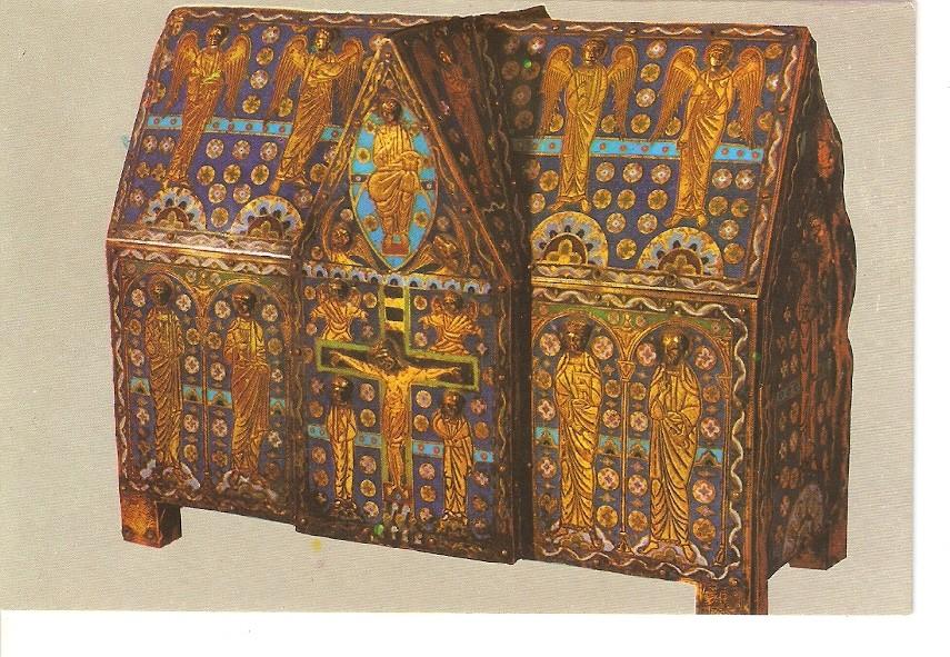 Postal 025187 : Real Colegiata de San Isidoro. Arca de Esmaltes de Limoges. Siglo XII (Leon)