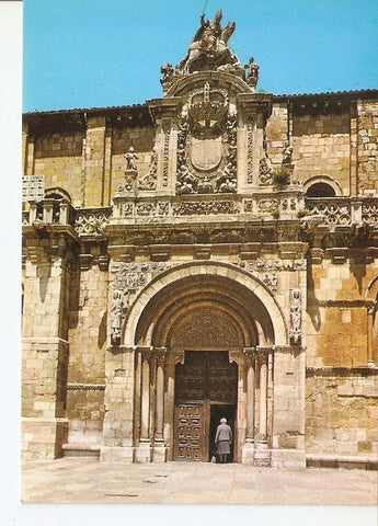 Postal 026072 : Iglesia de San Isidoro. Entrada principal. Leon