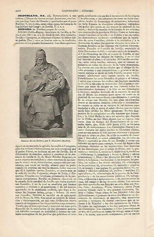 LAMINA ESPASA 7250: Estatua de San Isidoro