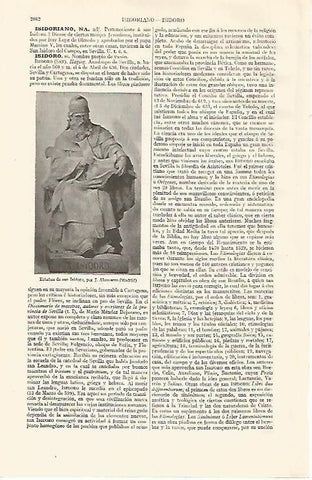 LAMINA ESPASA 20865: Estatua de San Isidoro