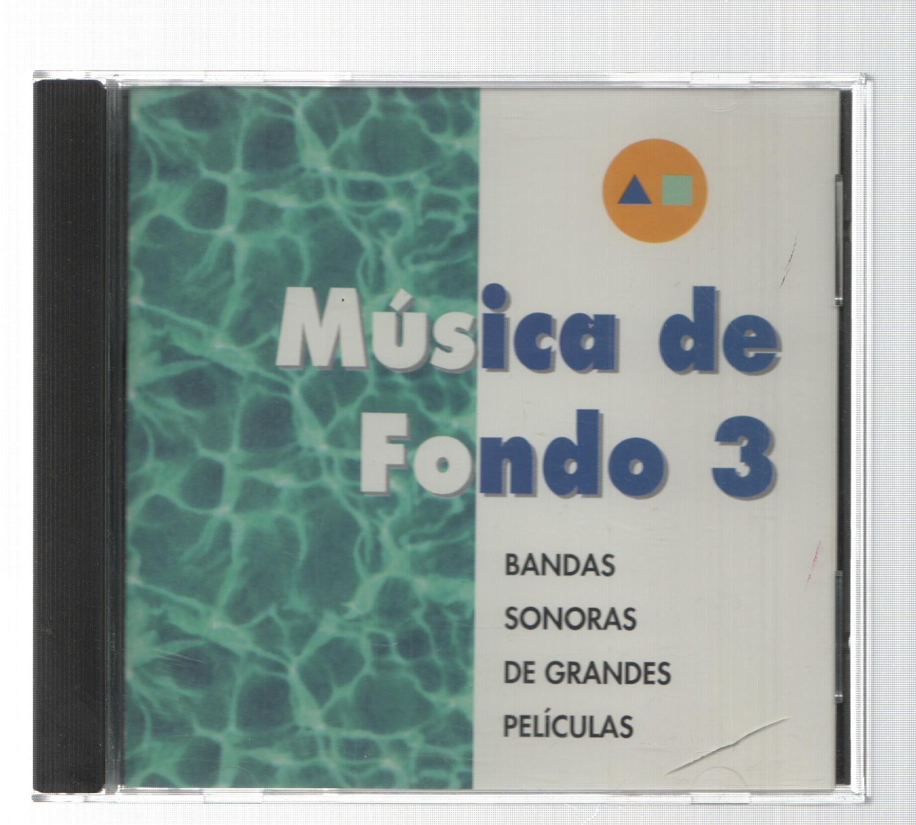 CD: Musica de Fondo 3, banda sonora de grandes peliculas